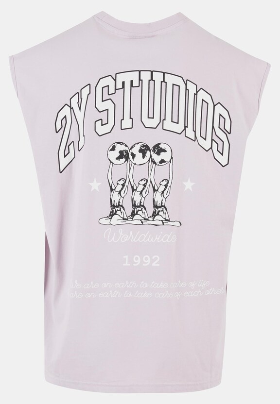 2Y Globus Oversize Sleeveless Shirt-2