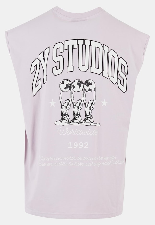 2Y Globus Oversize Sleeveless Shirt-2