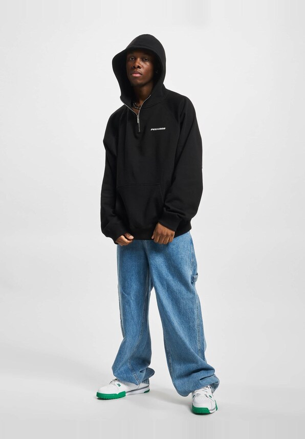 Logo Oversized Halfzip-3