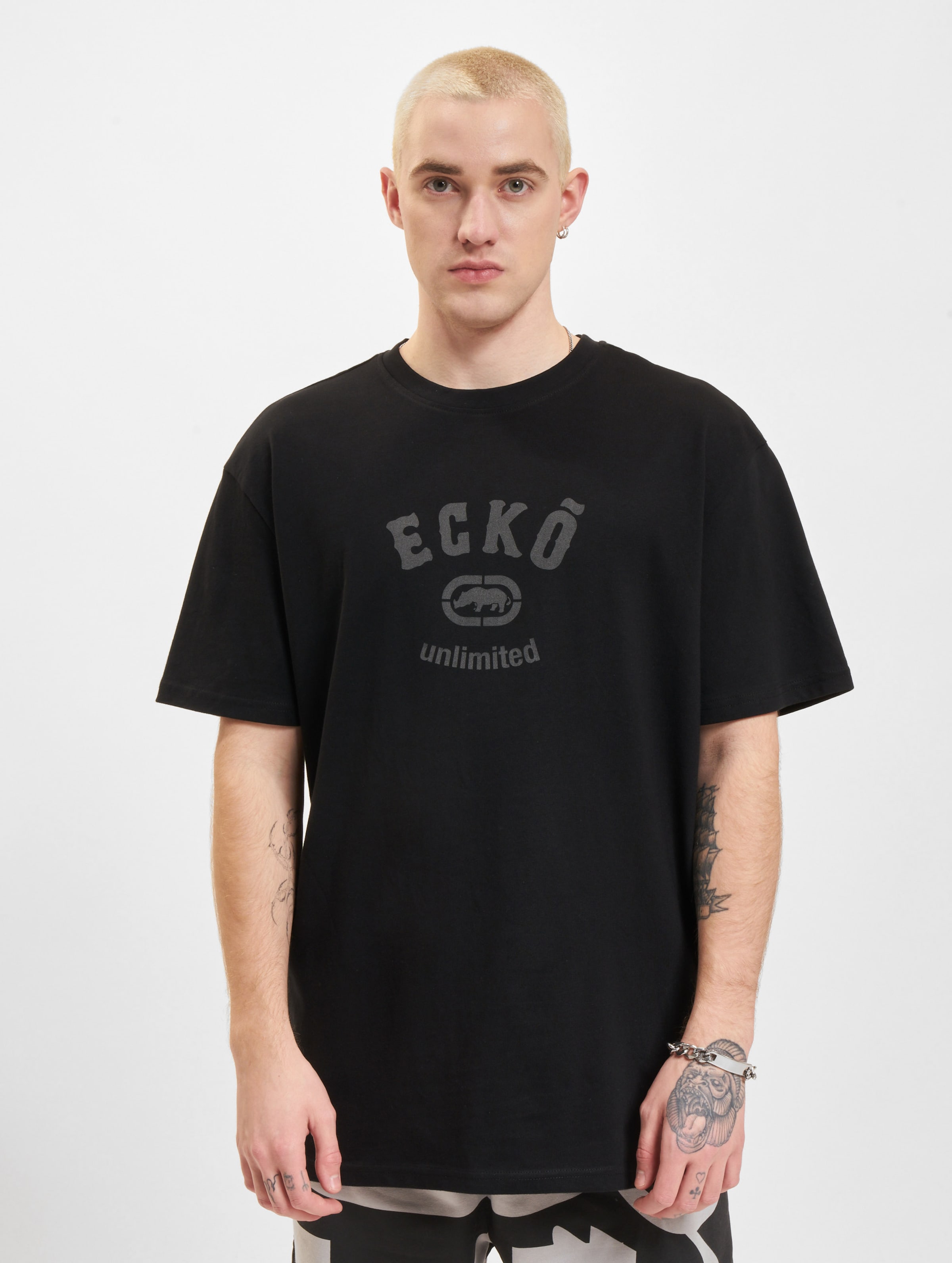 Ecko Unltd. Reflective T-Shirts Mannen op kleur zwart, Maat XXL