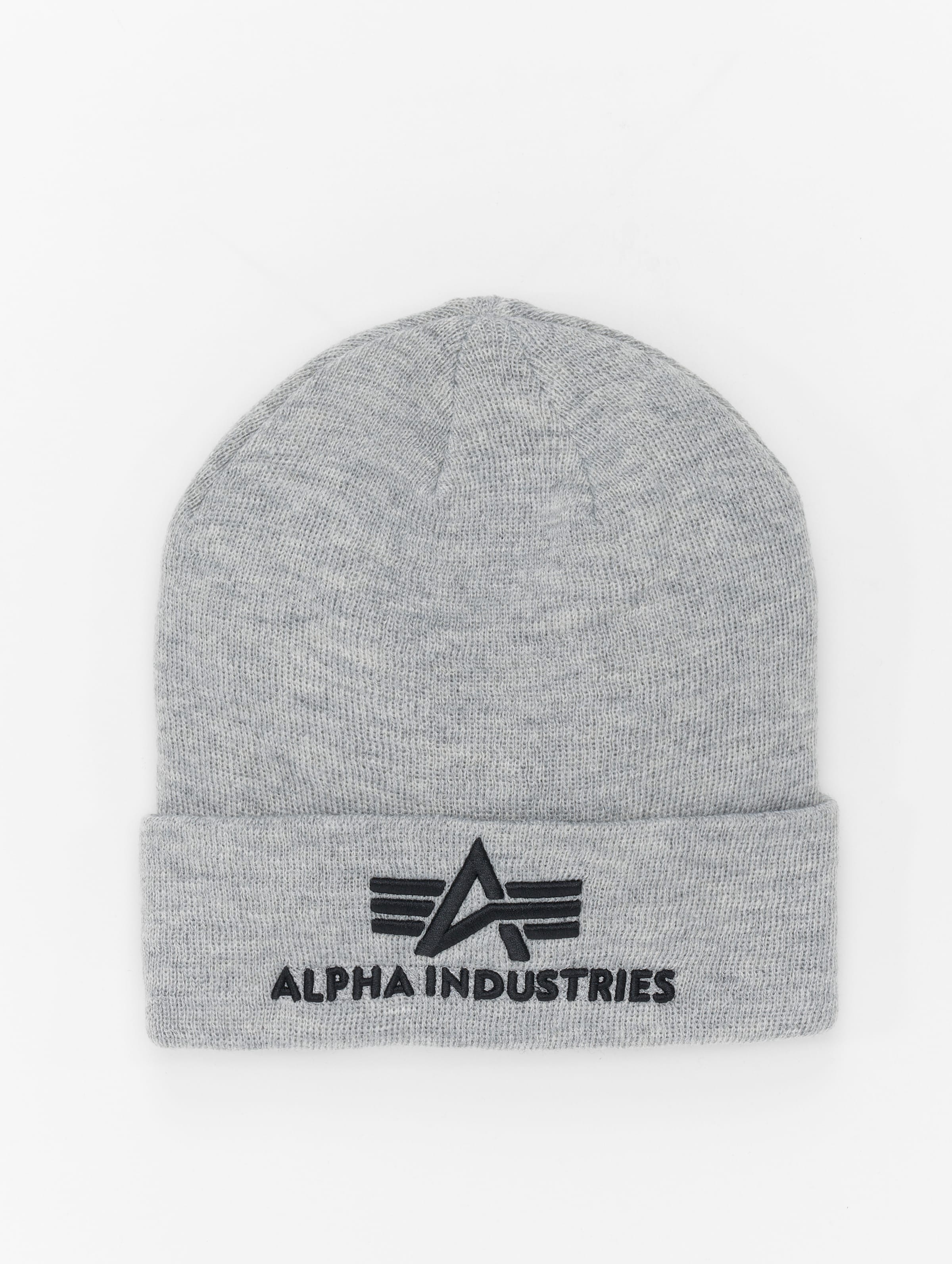Alpha Industries 3D Beanie heather grey