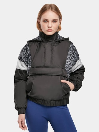 Urban Classics Ladies Aop Mixed Pull Over Transition Jacket
