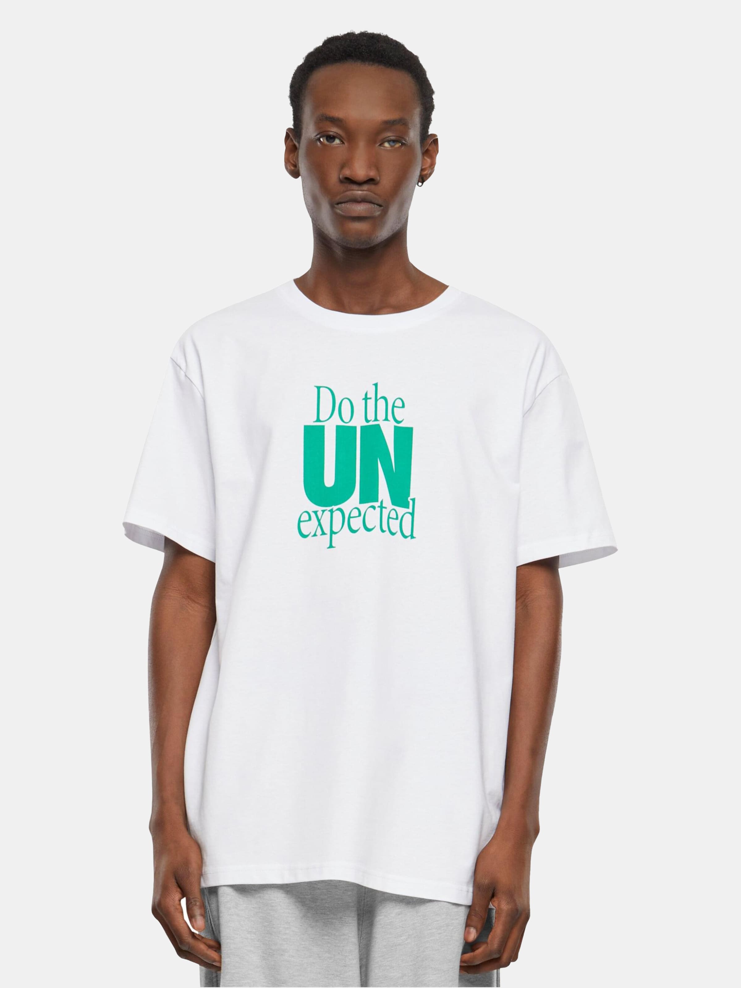 Mister Tee Upscale Do The Unexpected Oversize T-Shirts Männer,Unisex op kleur wit, Maat L