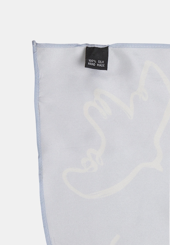 AC Lettering Silk Scarf-3