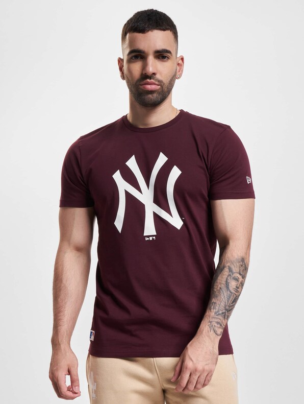 Red New Era New York Yankees Block T-Shirt Women's