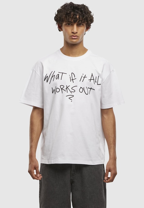 It All Works Out Wording Oversize Tee-2