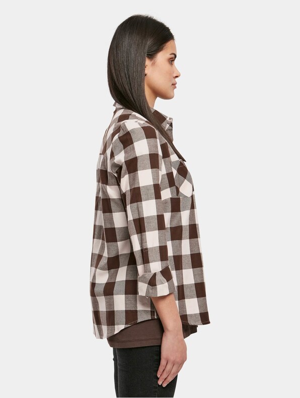 Ladies Turnup Checked Flanell-4