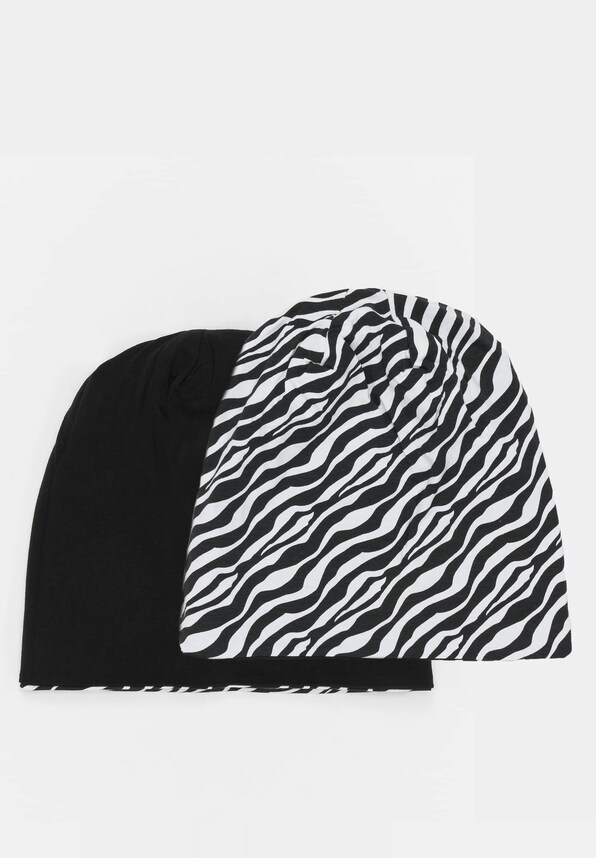 Printed Jersey Beanie-0