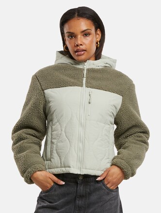 Ladies Sherpa Crinkle Nylon Mix