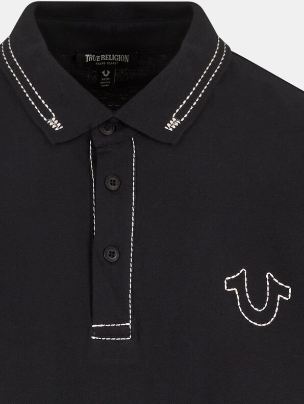 True Religion RELAXED BIG T EMBRO PIQUE POLO-8
