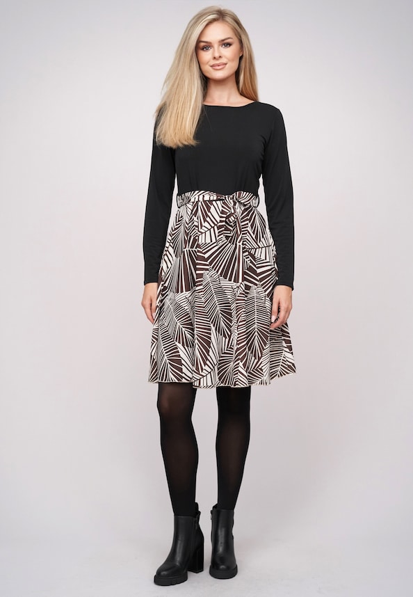 Longsleeve Dress with floral print-4