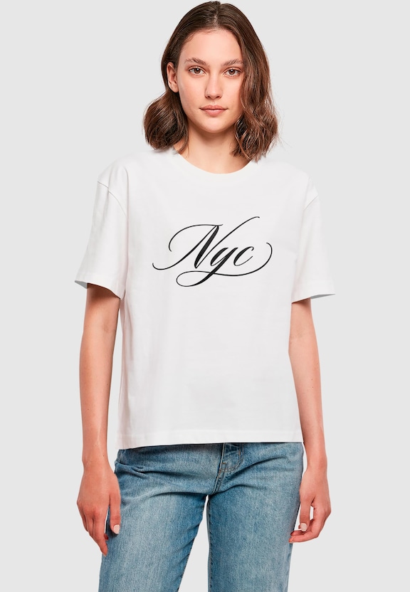 NYC Calligraphy Letters Tee-0