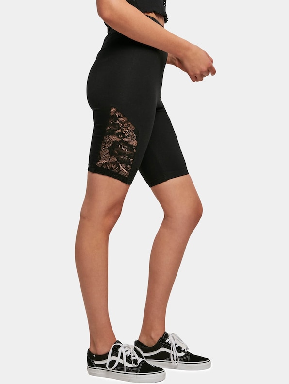 Ladies High Waist Lace Inset Cycle-2