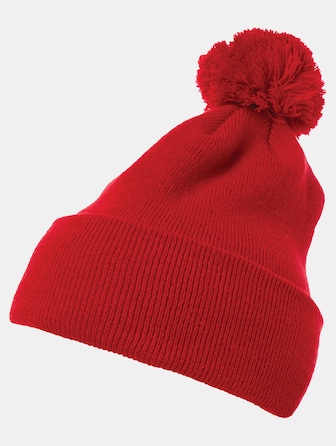 Cuffed Pom Pom Knit Beanie