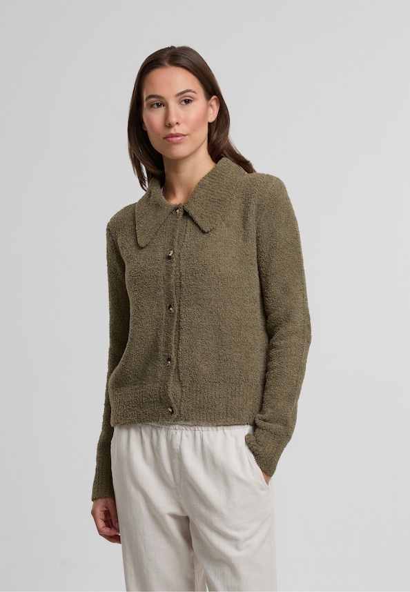 NMTEDDA L/S POLO TEDDY KNIT CARDIGAN DD-0