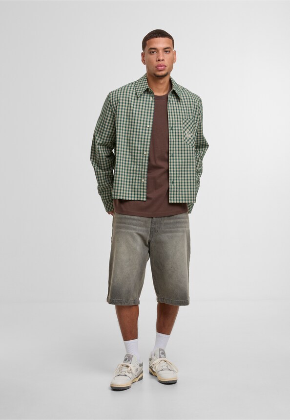 Signature Check Boxy Shirt-2