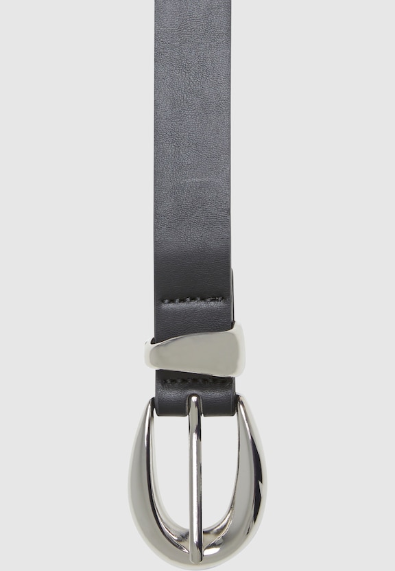 Chunky Buckle Loop Synthetic Leather-1