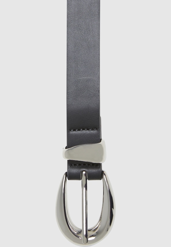 Chunky Buckle Loop Synthetic Leather-1