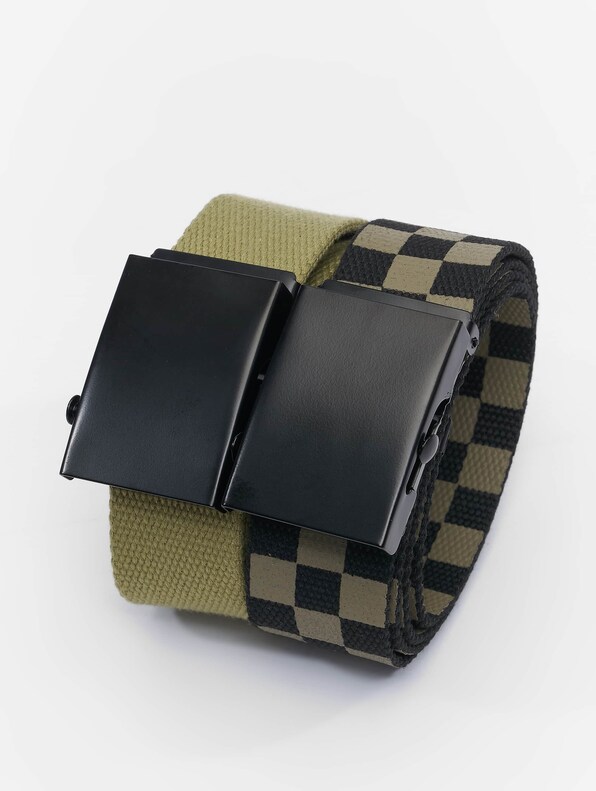 Check And Solid Canvas 2-Pack-0