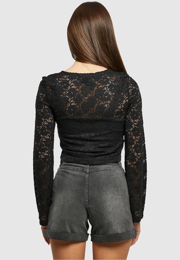 Ladies Cropped Lace -1