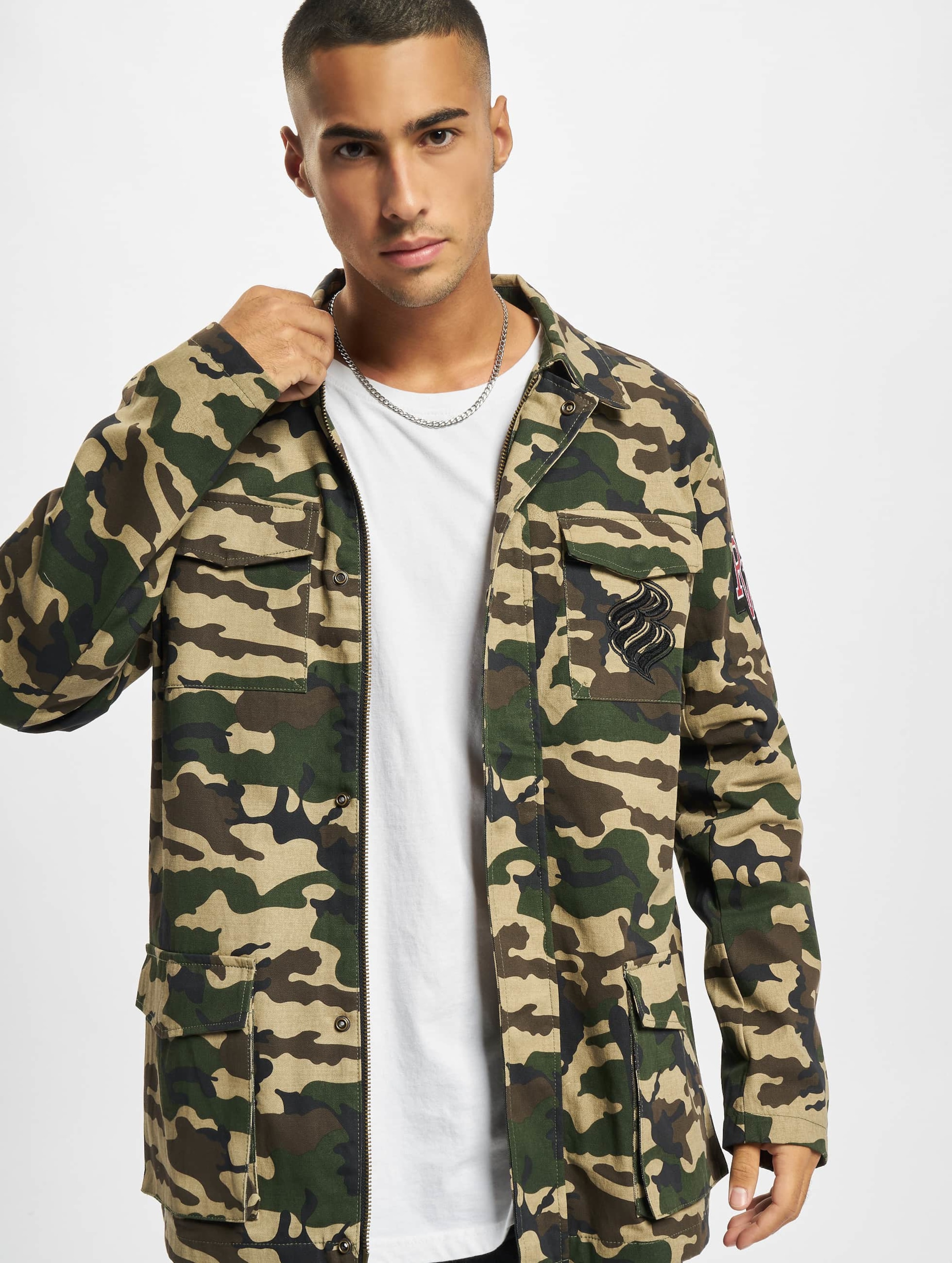 Rocawear Camo Lightweight Jacket Mannen op kleur camouflage, Maat S