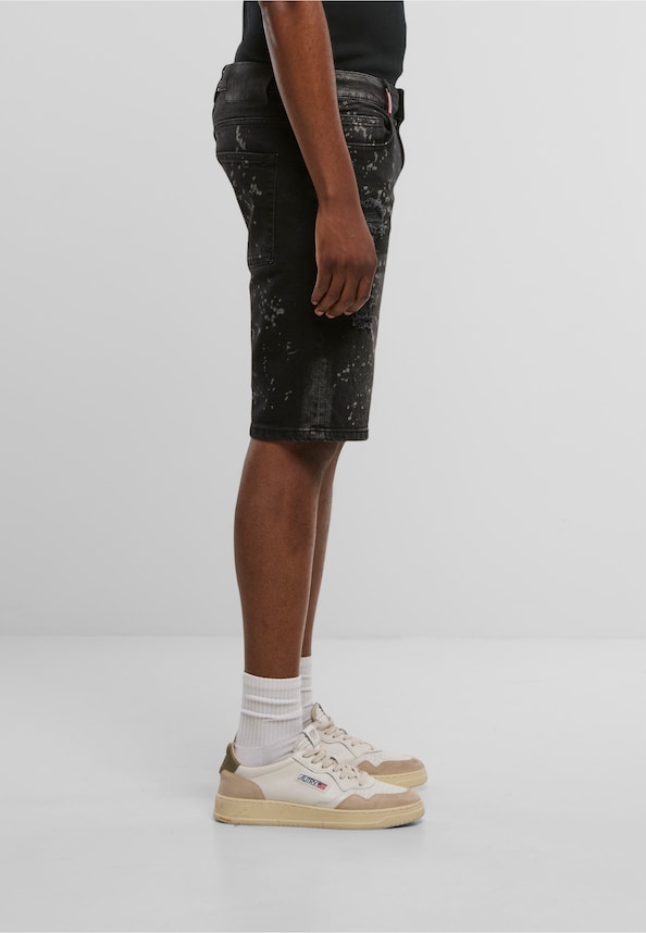 Sylva Ripped Slim Fit Shorts-3