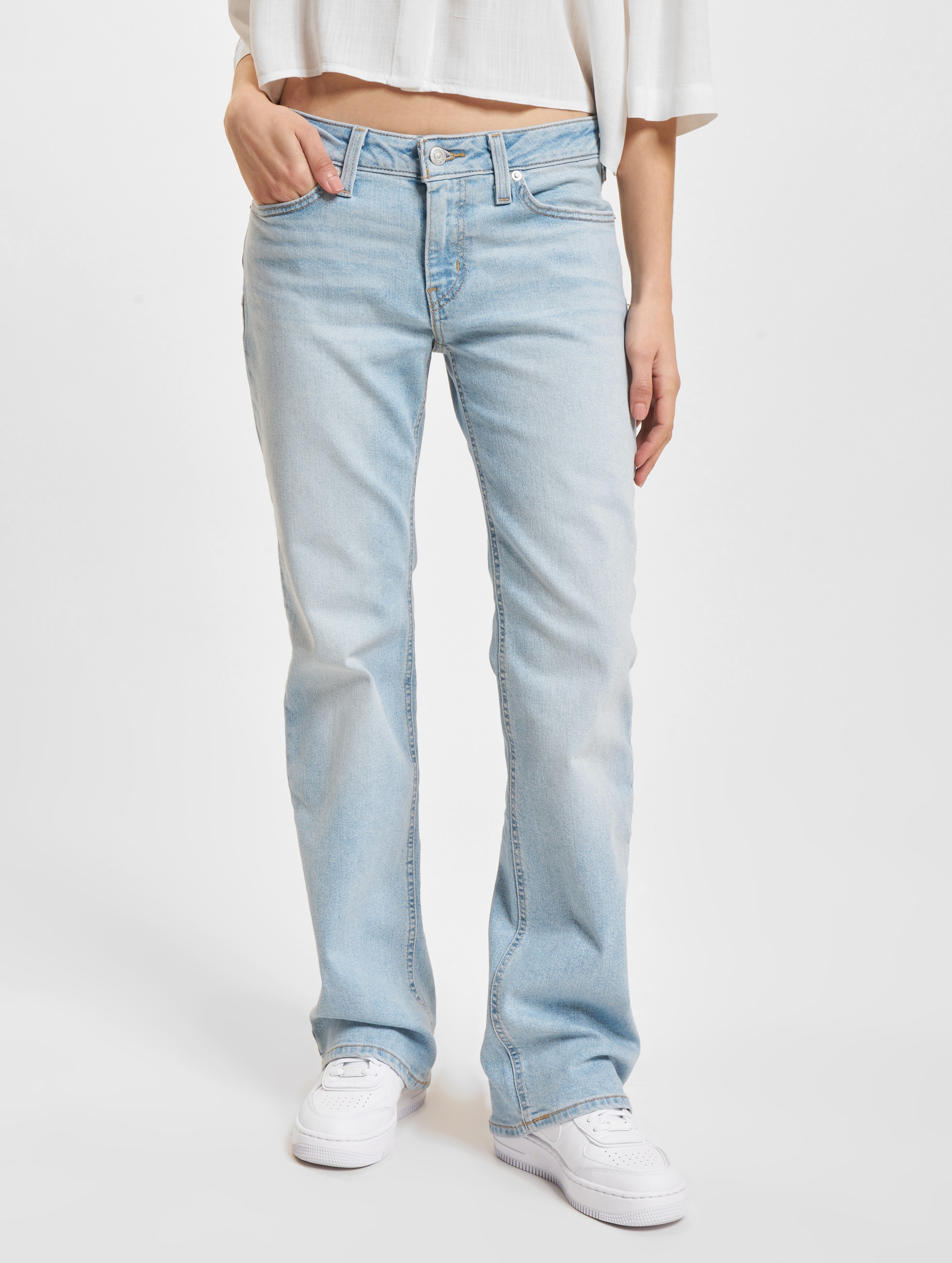 Levi's Superlow Bootcut Jeans Vrouwen op kleur blauw, Maat 3132