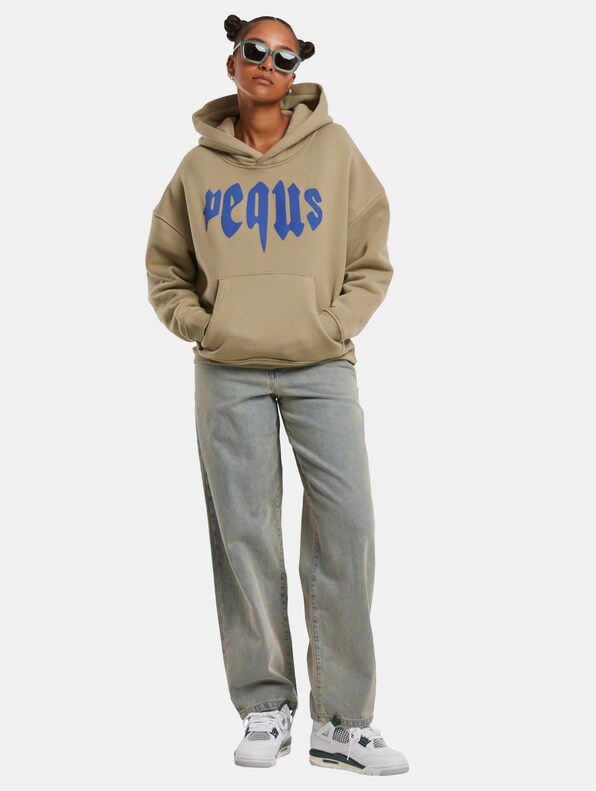 PEQUS Cropped Mythic Logo Hoodies-3