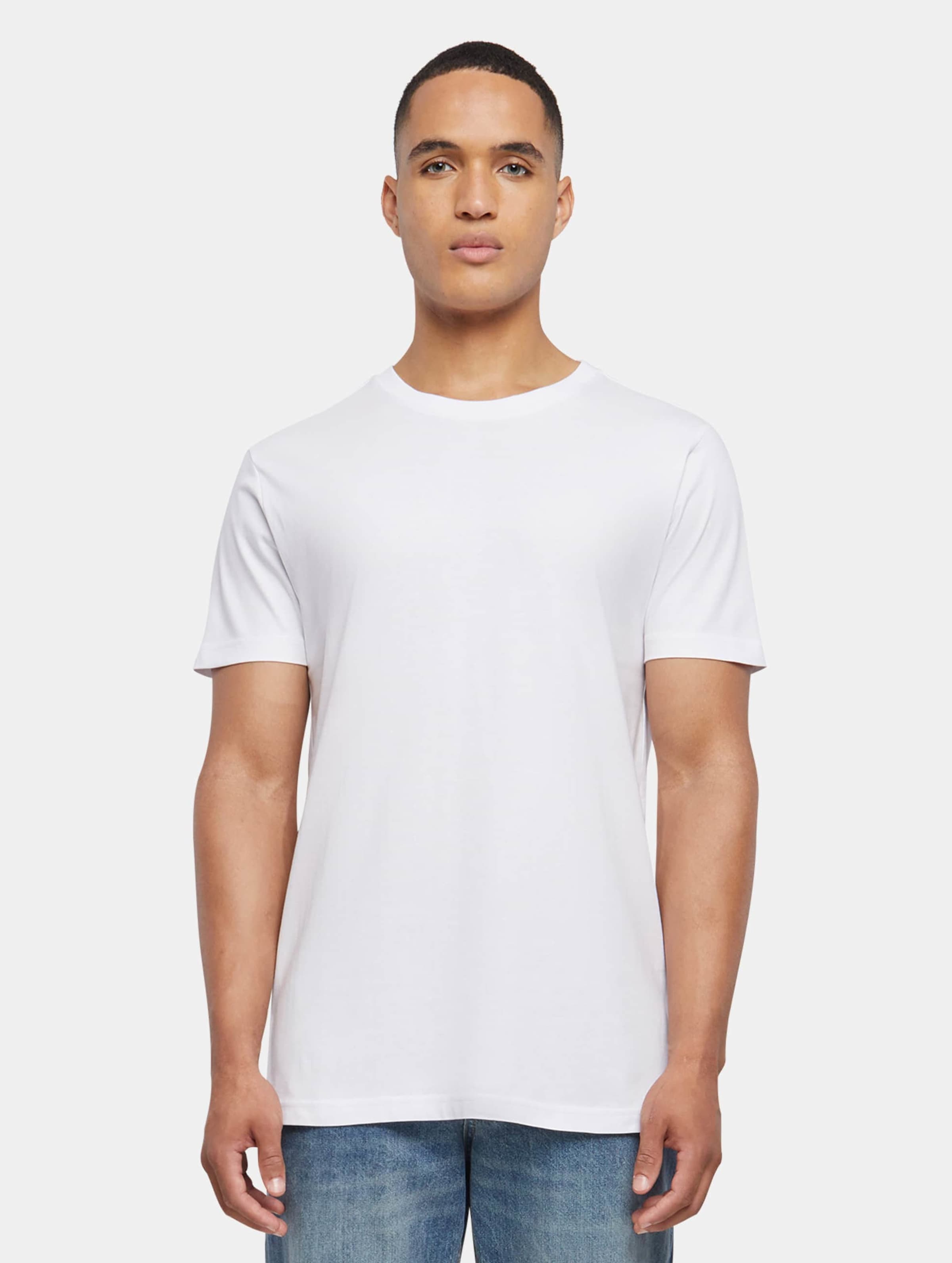Build Your Brand T-Shirt Round Neck Mannen op kleur wit, Maat XL
