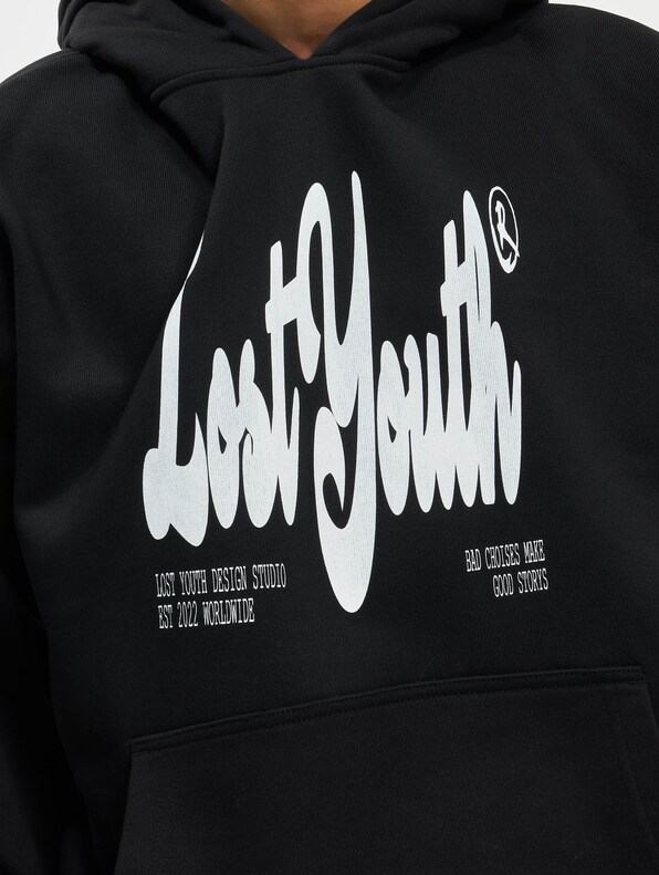 Lost Youth HOODIE CLASSIC V.2 black-3