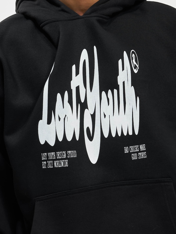 Lost Youth HOODIE CLASSIC V.2 black-3