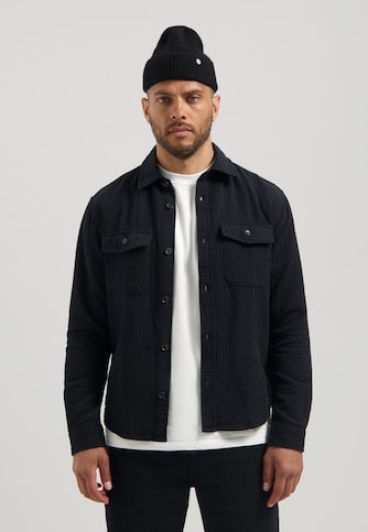 Otes Overshirt Seersucker Slub Weave