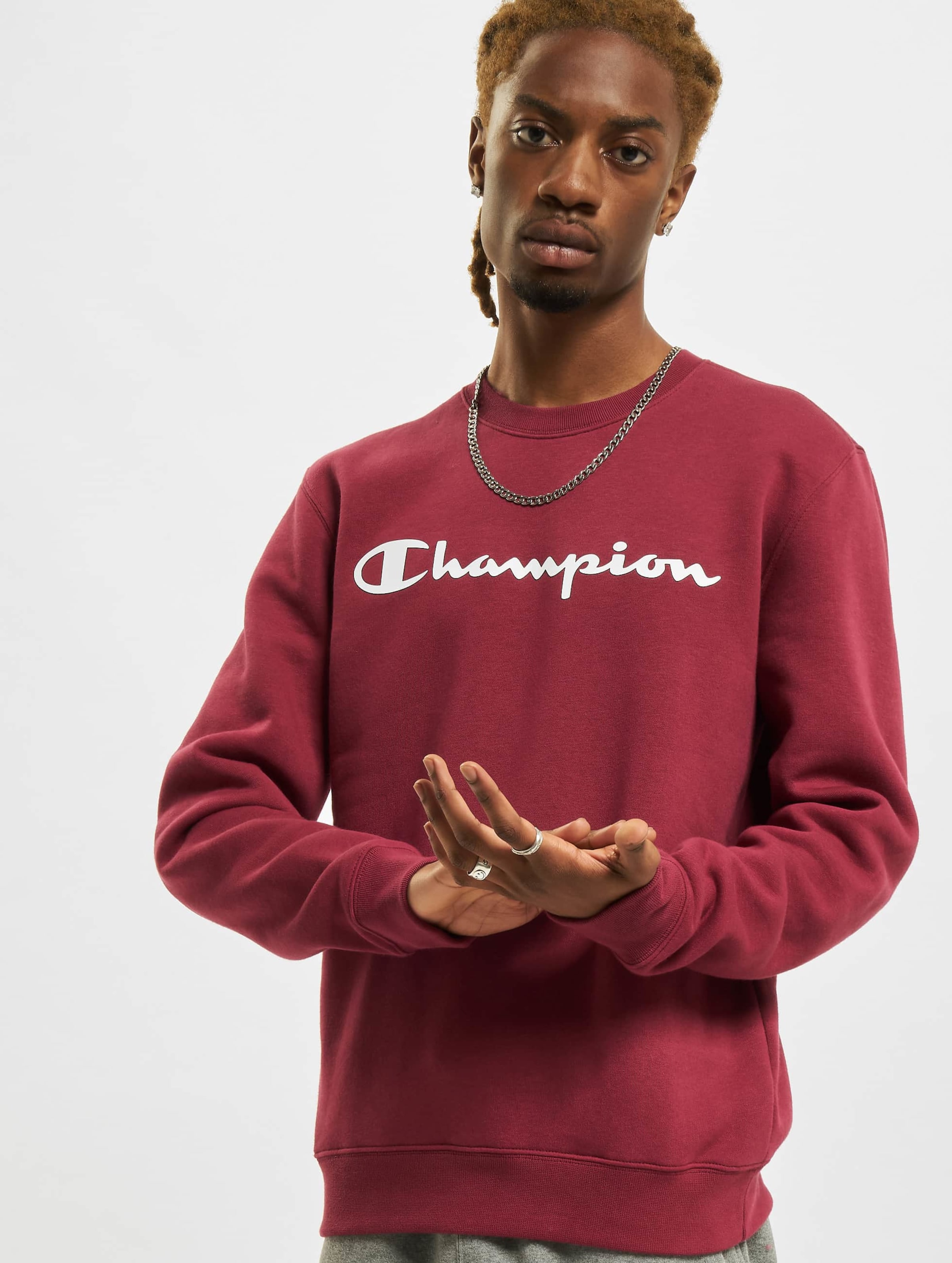 Champion Sweatshirt op kleur rood, Maat M