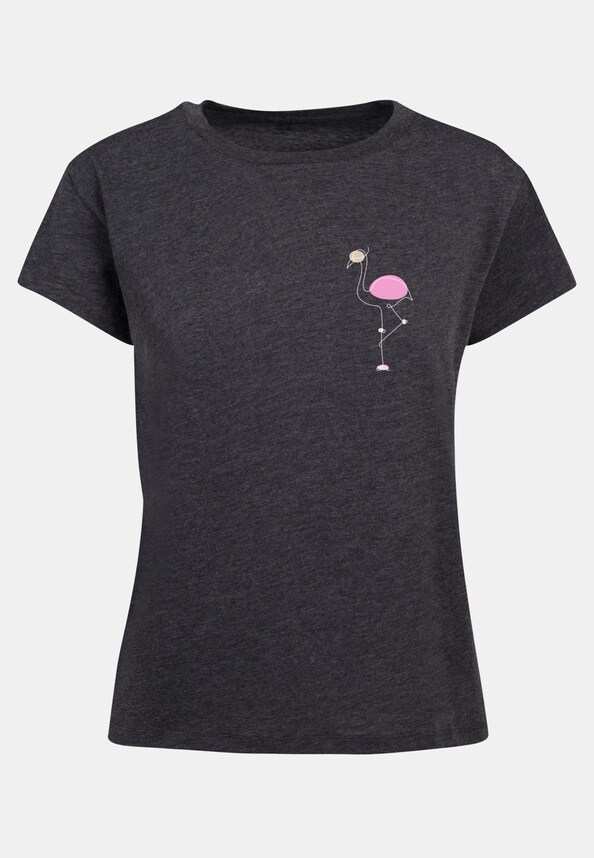 Ladies Flamingo Box Tee-0