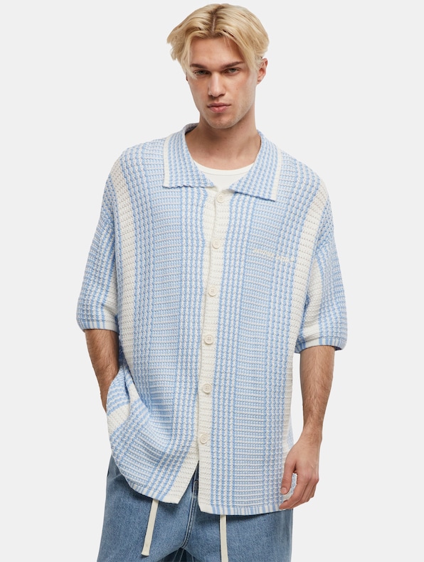 Oversized Mesh Knit Summer Shirt-0