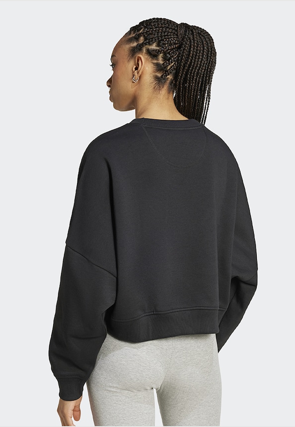 Sportswear Oversized Fleece Crop Hoodie Dance-1
