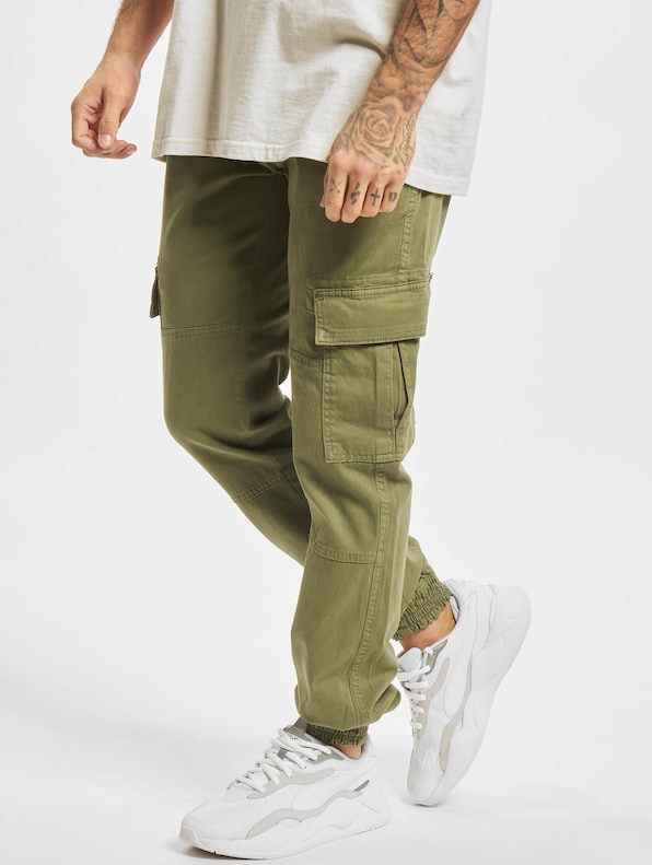Washed Cargo Twill Jogging-0