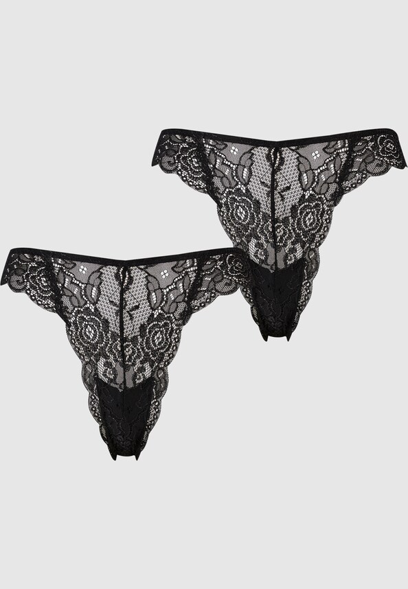 Ladies Allover Lace Tanga 2-Pack-6
