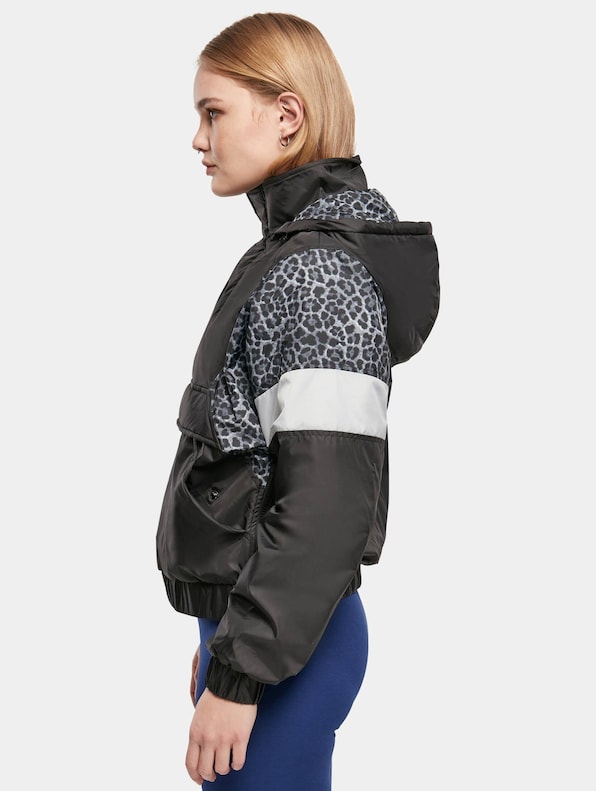 Urban Classics Ladies Aop Mixed Pull Over Transition Jacket-2