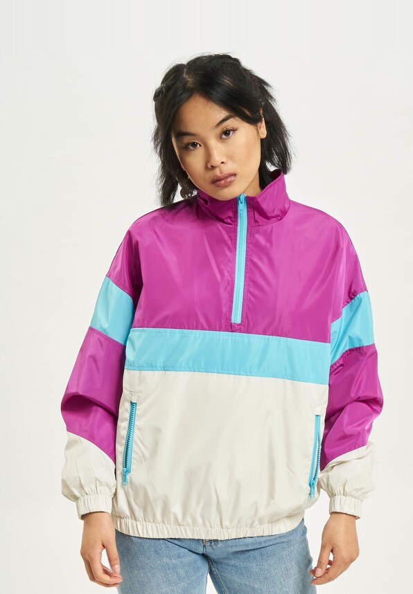 3-Tone Stand Up Collar Pull Over-2