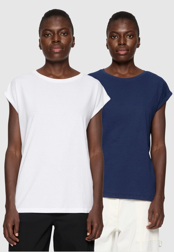 Pre-Pack Ladies Extended Shoulder Tee 2-Pack-10