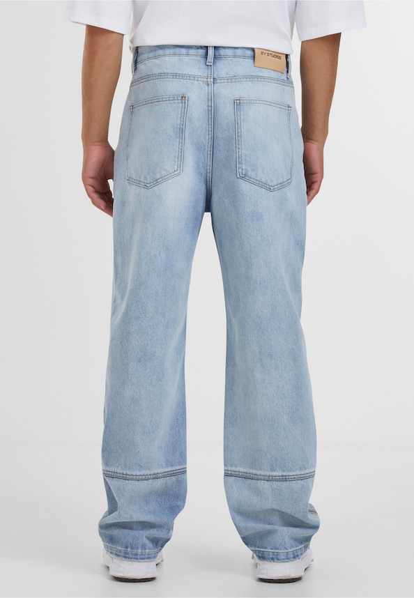 Neal Zipper Baggy Jeans-1