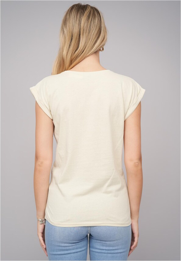 Ladies Wildflower Sand Tee-1