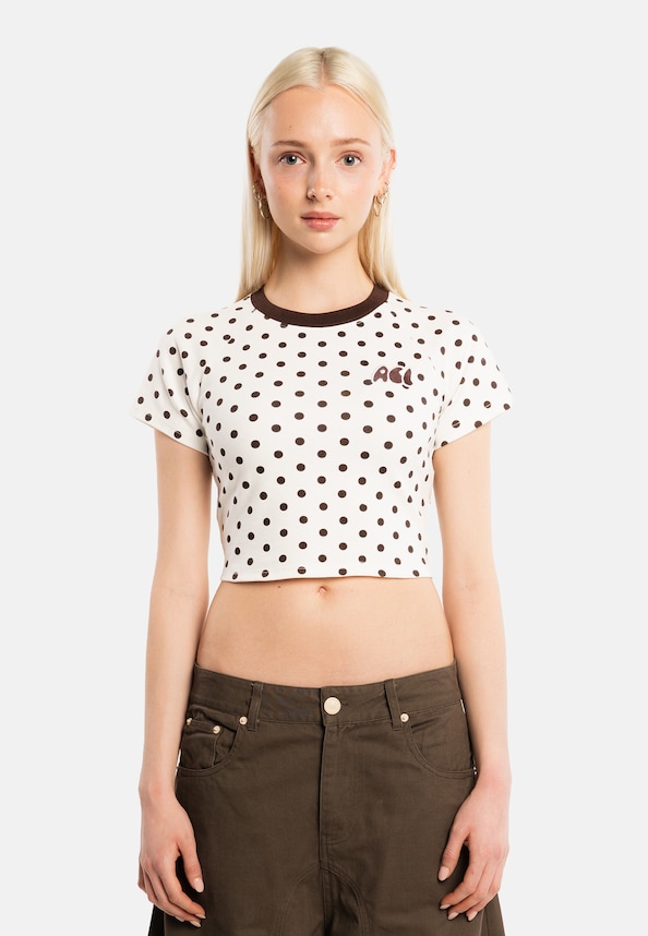 Another Dot Crop Top-0