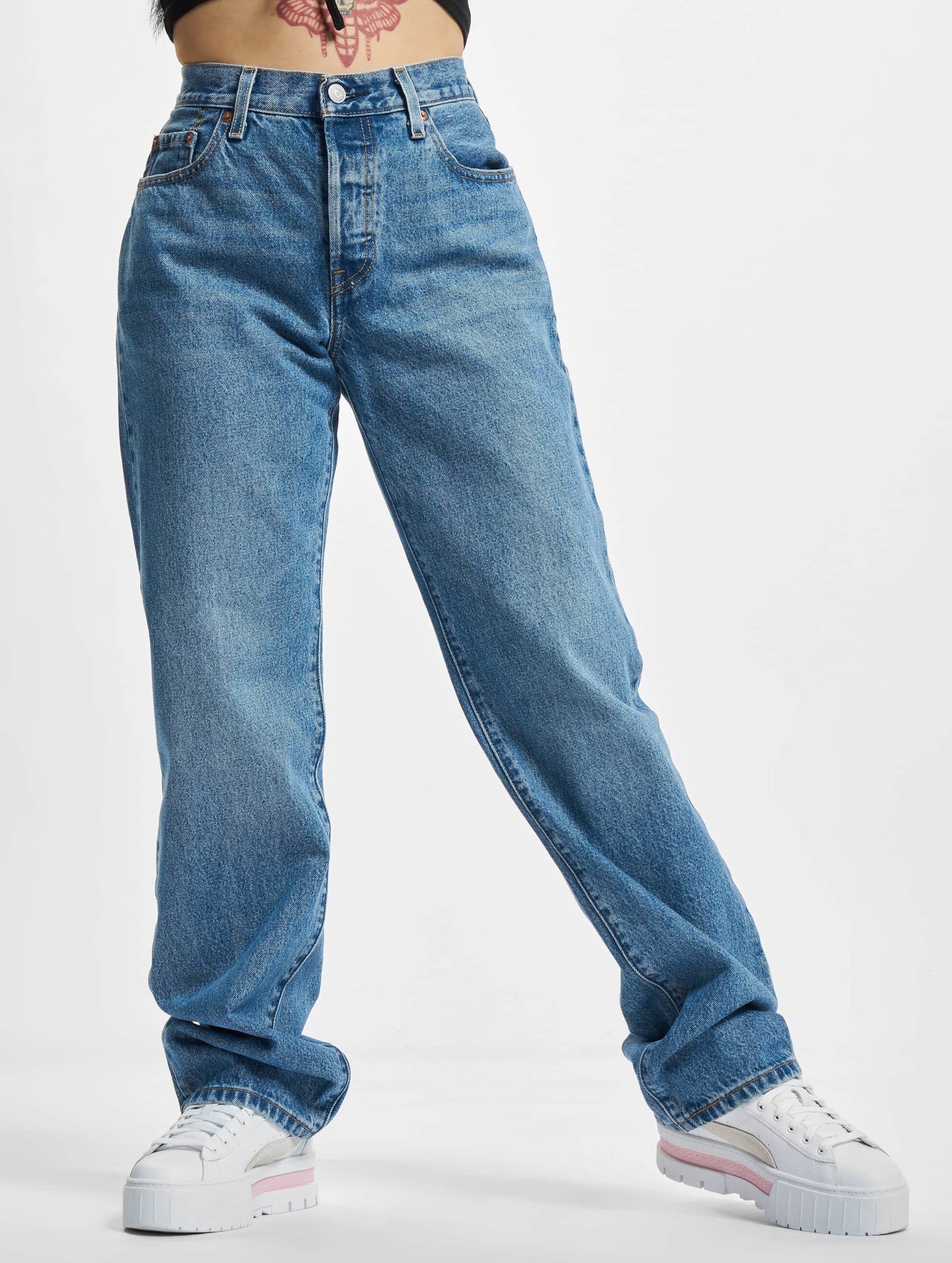 Levi's Levi's® 501 '90s Straight Fit Jeans Vrouwen op kleur blauw, Maat 3230_1