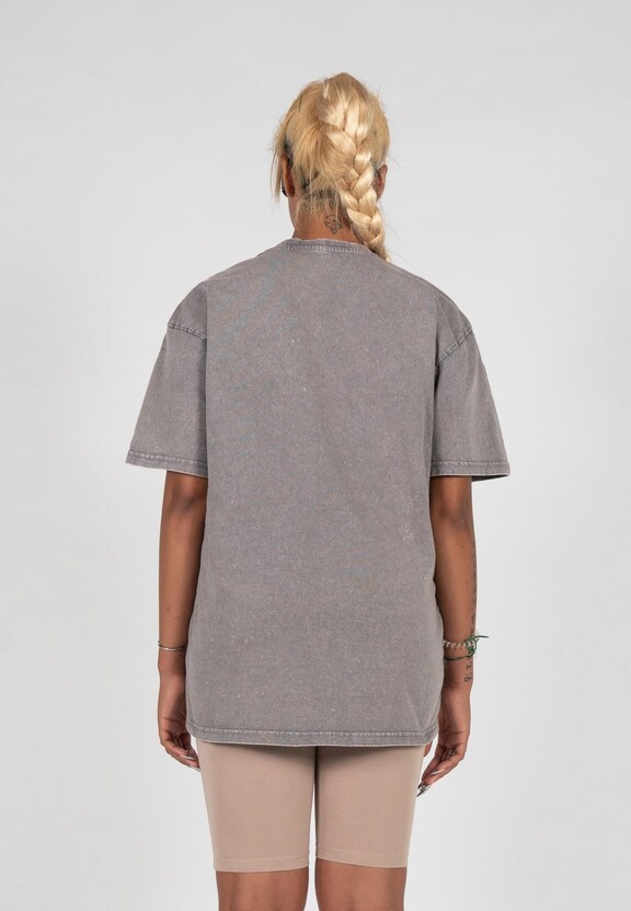 Ladies Basic V.7 Acid Washed Heavy Oversized Tee-1