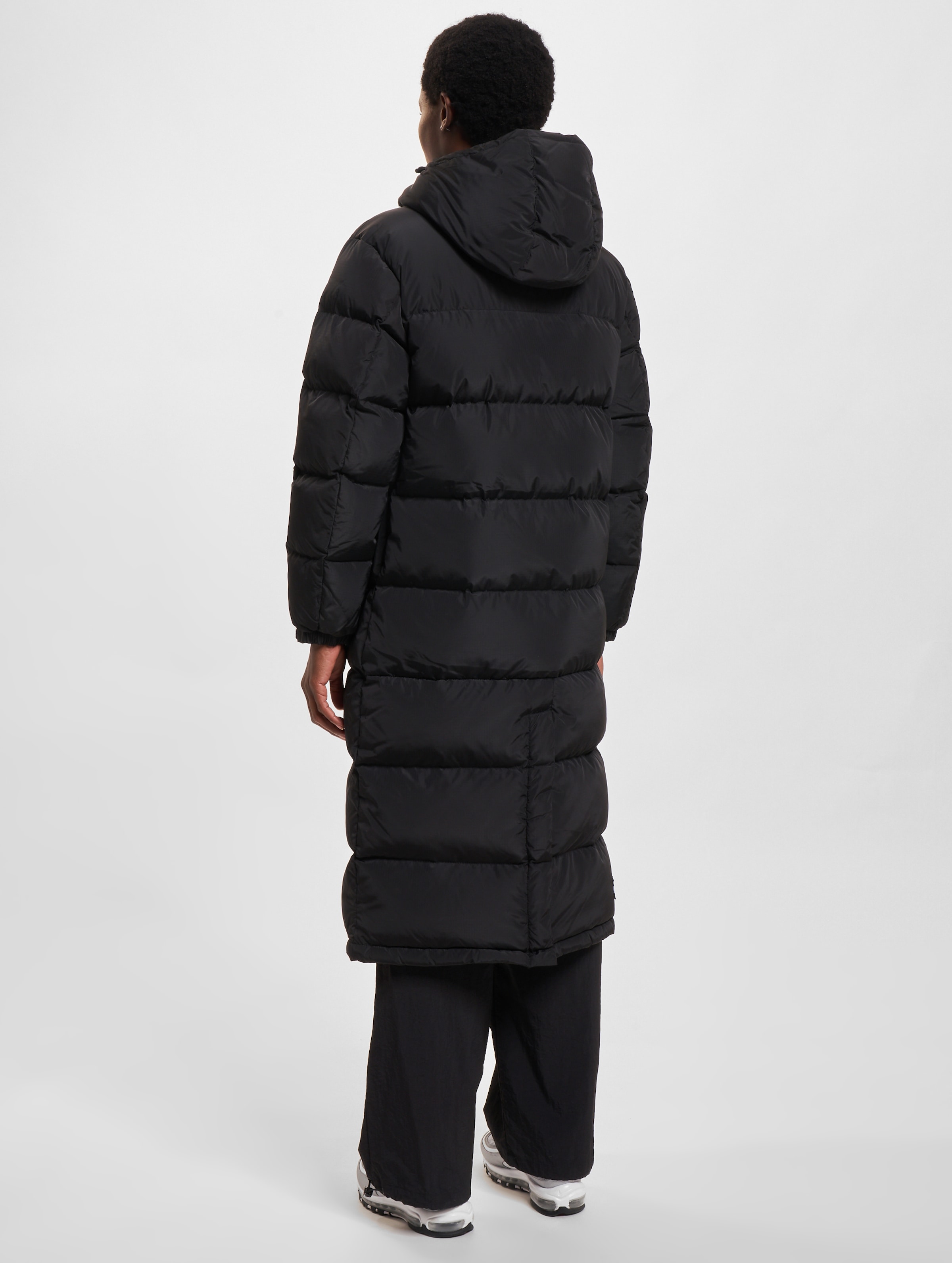 Tommy jeans long hot sale hooded puffer jacket