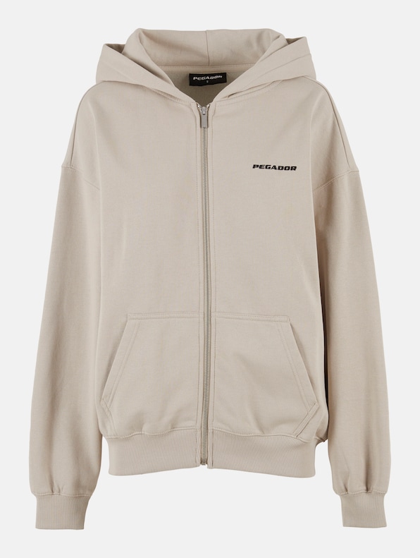PEGADOR Clarita Oversized Sweat Zip Hoodies-4