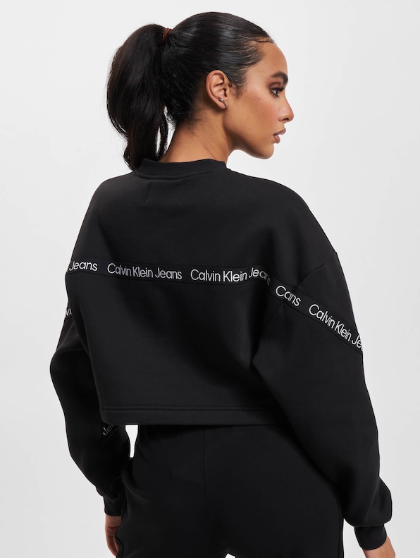 Calvin Klein Jeans Logo Tape Sweater | DEFSHOP | 23119