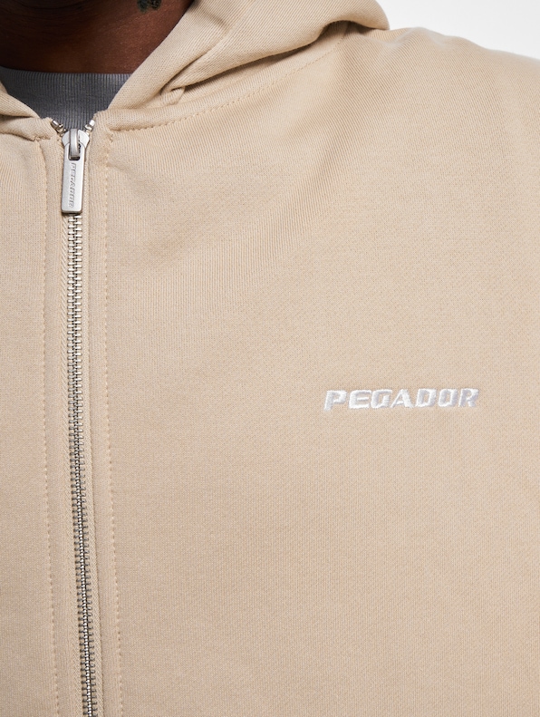 PEGADOR Logo Oversized Sweat Zip Hoodies-3